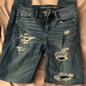 American Eagle Outfitters Blue Skinny Jeans